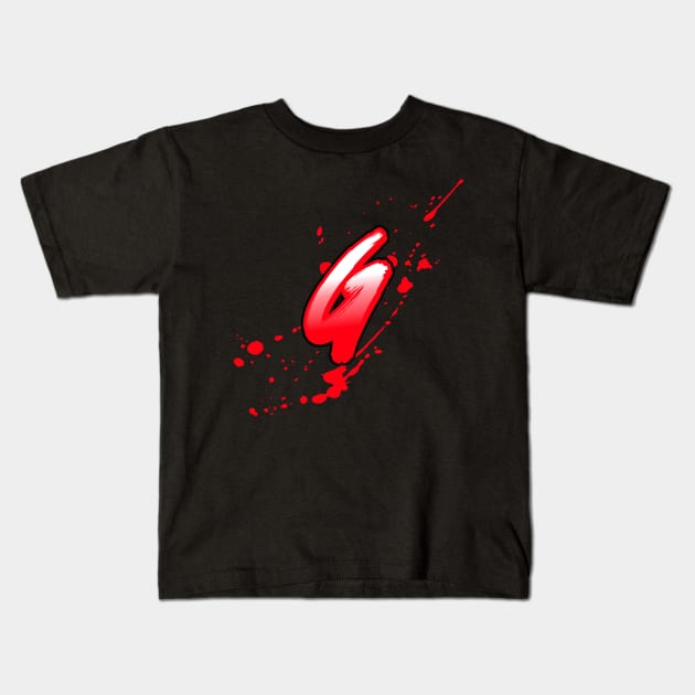 Bloody letter G Kids T-Shirt by Smart Digital Payments 